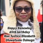 JUSTICE OSINUGA @ 65: Celebrating Wisdom, Integrity in the Courtroom, and Compassion from the Pulpit.