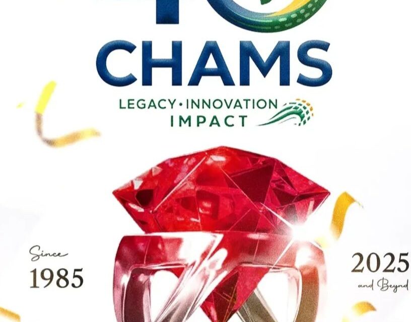 CHAMS @40: MODEL OF ENTERPRENEURSHIP, Compass of faith in God and service to Humanity.